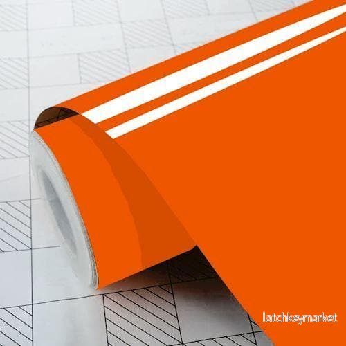 Glansig enfärgad folie – 035 orange Glansig enfärgad folie – 035 orange
