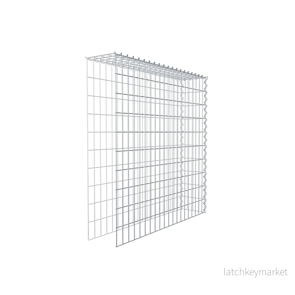 Extra gabion typ 4 100 cm x 100 cm x 20 cm (L x H x D), maskstorlek 5 cm x 10 cm, spiral - Bild 3