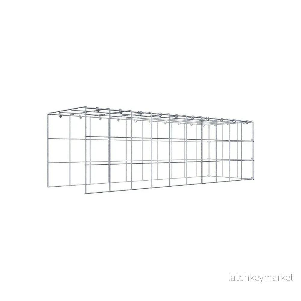 Extra gabion typ 4 100 cm x 30 cm x 30 cm (L x H x D), maskstorlek 10 cm x 10 cm, C-ring Extra gabion typ 4 100 cm x 30 cm x 30 cm (L x H x D), maskstorlek 10 cm x 10 cm, C-ring