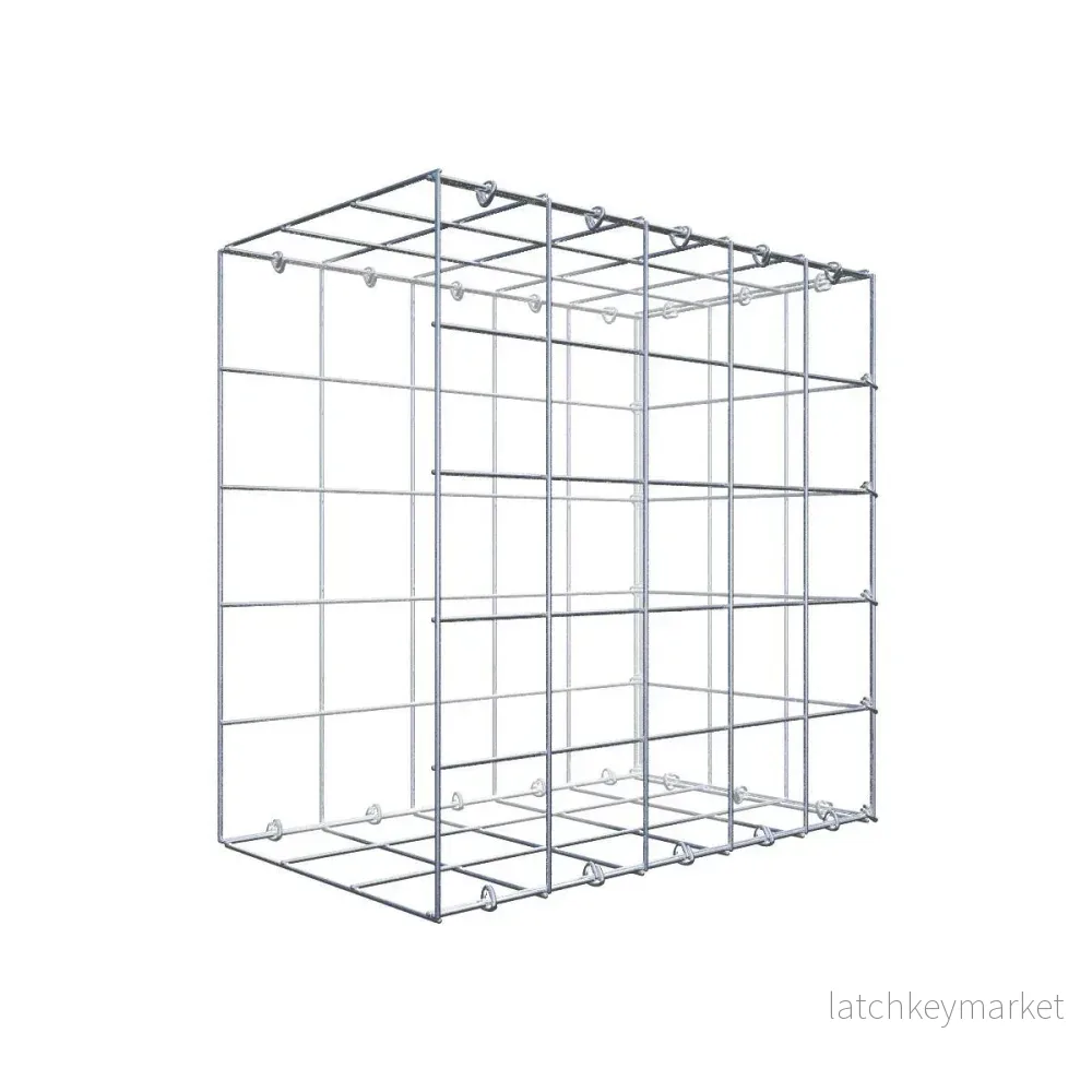 Fästbar gabion typ 2 50 cm x 50 cm x 30 cm (L x H x D), maskstorlek 10 cm x 10 cm, C-ring Fästbar gabion typ 2 50 cm x 50 cm x 30 cm (L x H x D), maskstorlek 10 cm x 10 cm, C-ring
