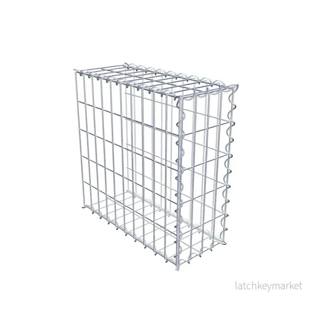 Påväxt gabion typ 2 50 cm x 50 cm x 20 cm (L x H x D), maskstorlek 5 cm x 10 cm, spiral Påväxt gabion typ 2 50 cm x 50 cm x 20 cm (L x H x D), maskstorlek 5 cm x 10 cm, spiral