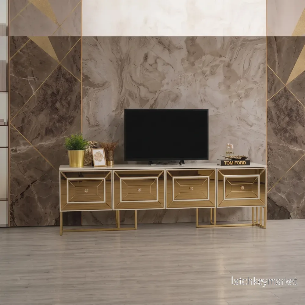 Gold TV-Bänk Gold TV-Bänk