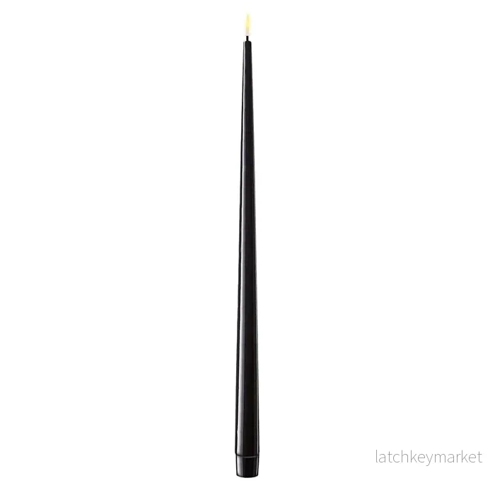 Middagsljus Led, De Luxe Home Art,  Svart -2-pack 38 cm