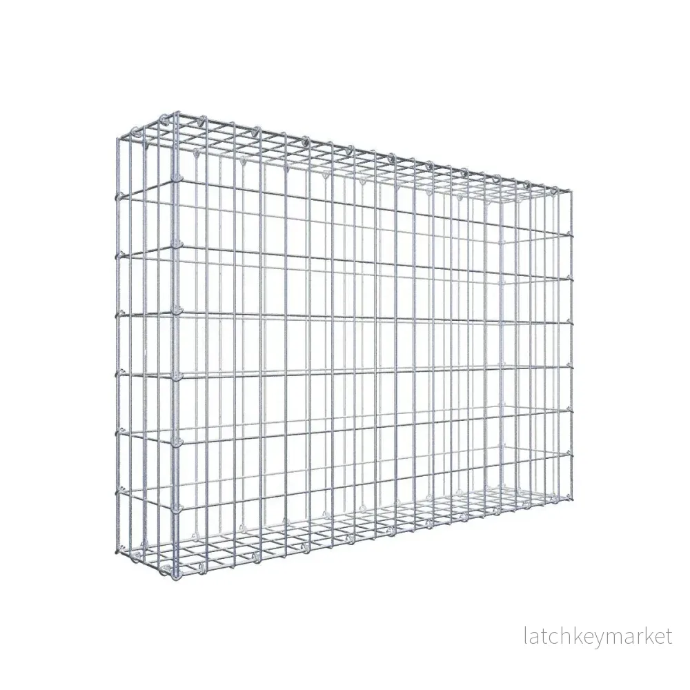 Gabion 100 cm x 70 cm x 20 cm (L x H x D), maskstorlek 5 cm x 10 cm, C-ring Gabion 100 cm x 70 cm x 20 cm (L x H x D), maskstorlek 5 cm x 10 cm, C-ring