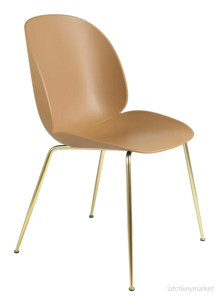 Beetle Chair Unupholstered Brass Semi Matt Base - Bild 3