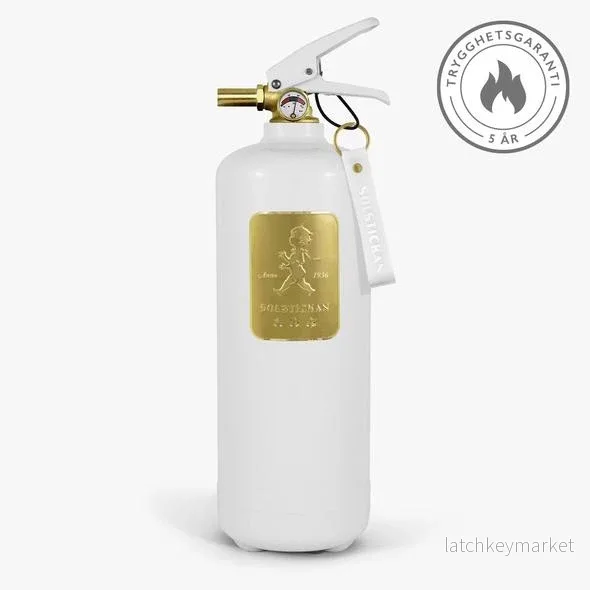 Solstickan Brandsläckare vit/guld 2 kg Solstickan Brandsläckare vit/guld 2 kg