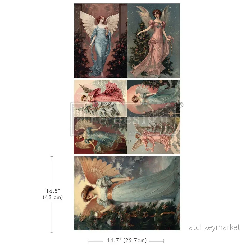 Decoupagepapper tissue paper Wings of Winter
