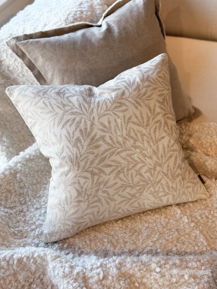 Masra Jacquard Kuddfodral, Ljusbeige/Offwhite, 50x50 cm - Bild 2