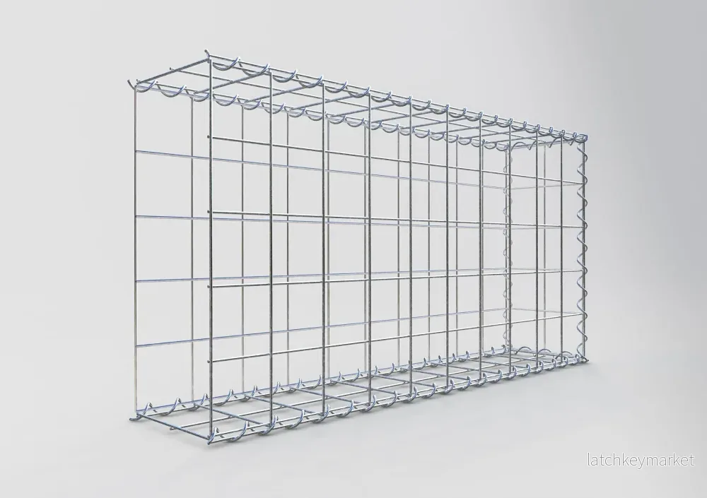 Extra gabion typ 2 100 cm x 50 cm x 20 cm (L x H x D), maskstorlek 10 cm x 10 cm, spiral - Bild 2