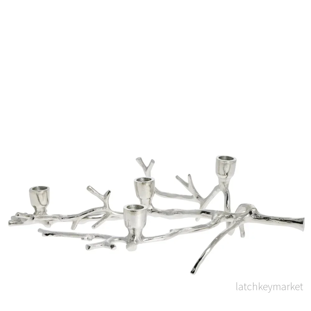 Marline adventsljusstake H12 cm. silver - Bild 2