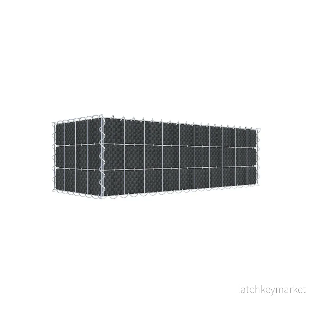 Beplanterad gabion med fleece & insynsskydd 100 cm x 30 cm x 40 cm (L x H x D), maskstorlek 5 cm x 10 cm, spiral Beplanterad gabion med fleece & insynsskydd 100 cm x 30 cm x 40 cm (L x H x D), maskstorlek 5 cm x 10 cm, spiral