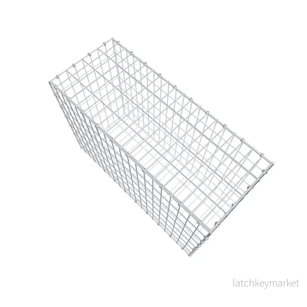 Gabion 100 cm x 70 cm x 40 cm (L x H x D), maskstorlek 5 x 10 cm, spiralring - Bild 3