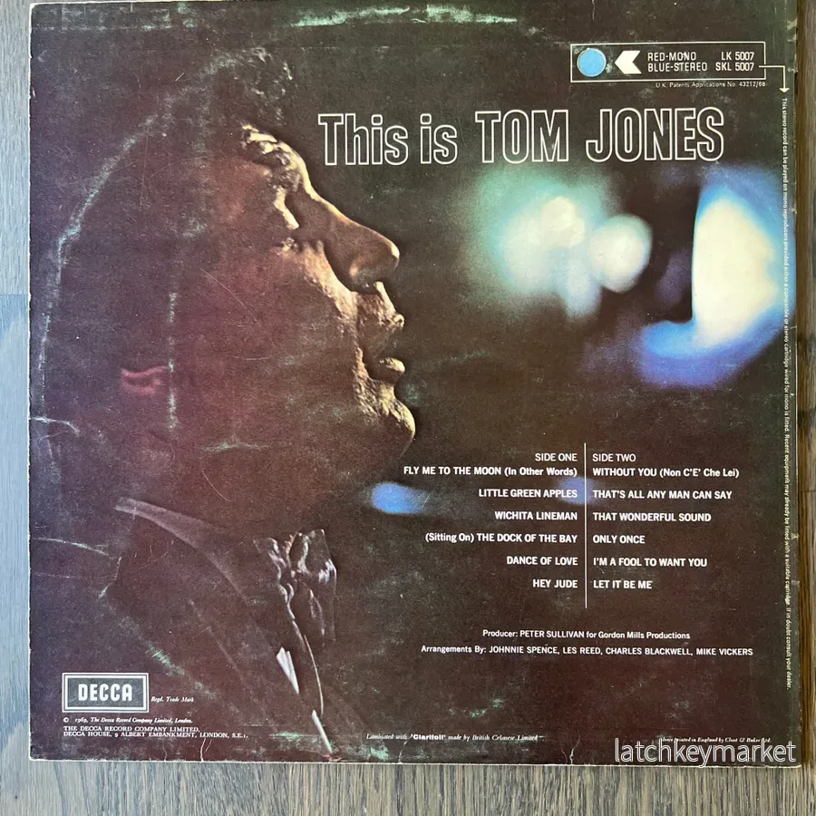 Tom Jones – This Is Tom Jones – LP, UK-press 1969 - Bild 2