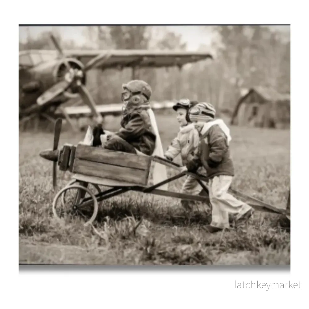 CHILDREN WITH AIRPLANES CHILDREN WITH AIRPLANES