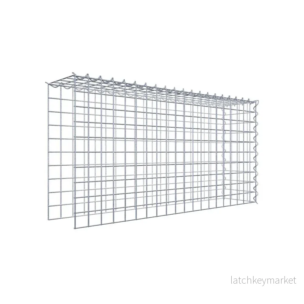 Extra gabion typ 4 100 cm x 50 cm x 20 cm (L x H x D), maskstorlek 5 cm x 5 cm, spiral Extra gabion typ 4 100 cm x 50 cm x 20 cm (L x H x D), maskstorlek 5 cm x 5 cm, spiral