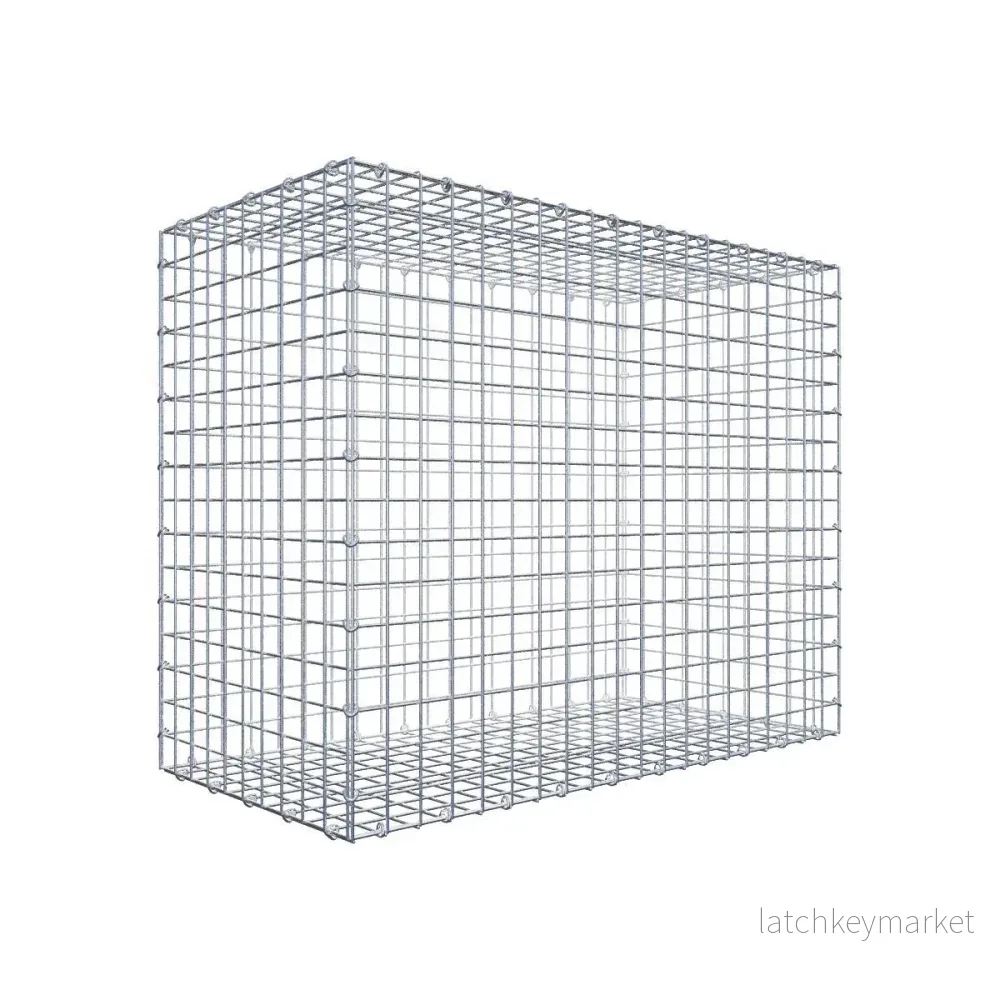 Gabion 100 cm x 80 cm x 50 cm (L x H x D), maskstorlek 5 cm x 5 cm, C-ring Gabion 100 cm x 80 cm x 50 cm (L x H x D), maskstorlek 5 cm x 5 cm, C-ring