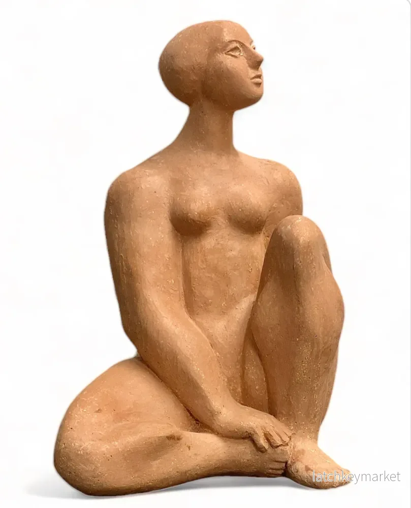 FIGURIN Naken kvinna, Stengods, Roland Alf 1965