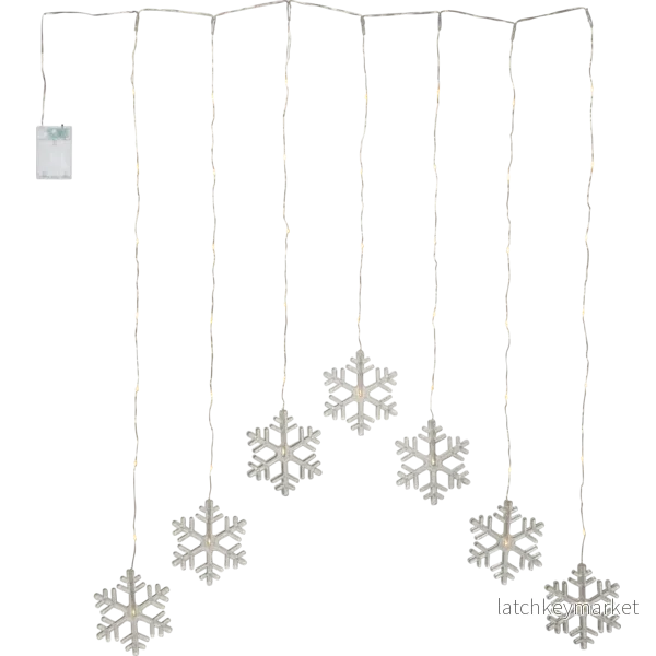 Belysning Jul Ljusgardin Snowflake 60x85 cm - Bild 2