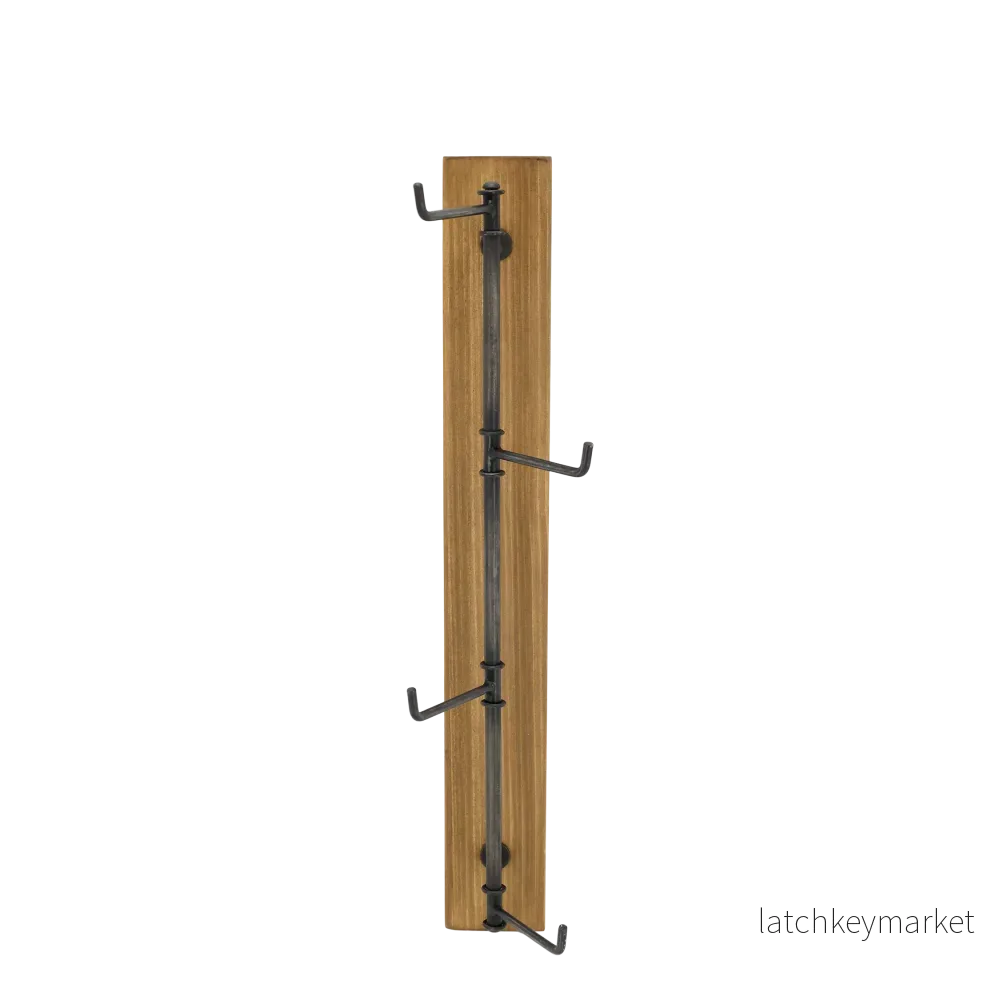 Klädhängare factory med 4 krokar H50/L15/B15 cm natur - Bild 2
