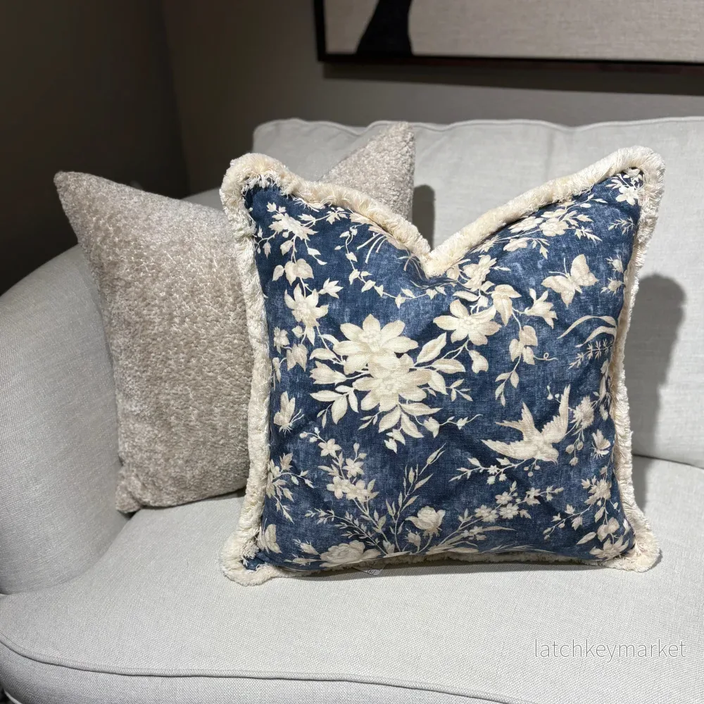 Kuddfodral blommigt tyg Ralph Lauren - Bild 3