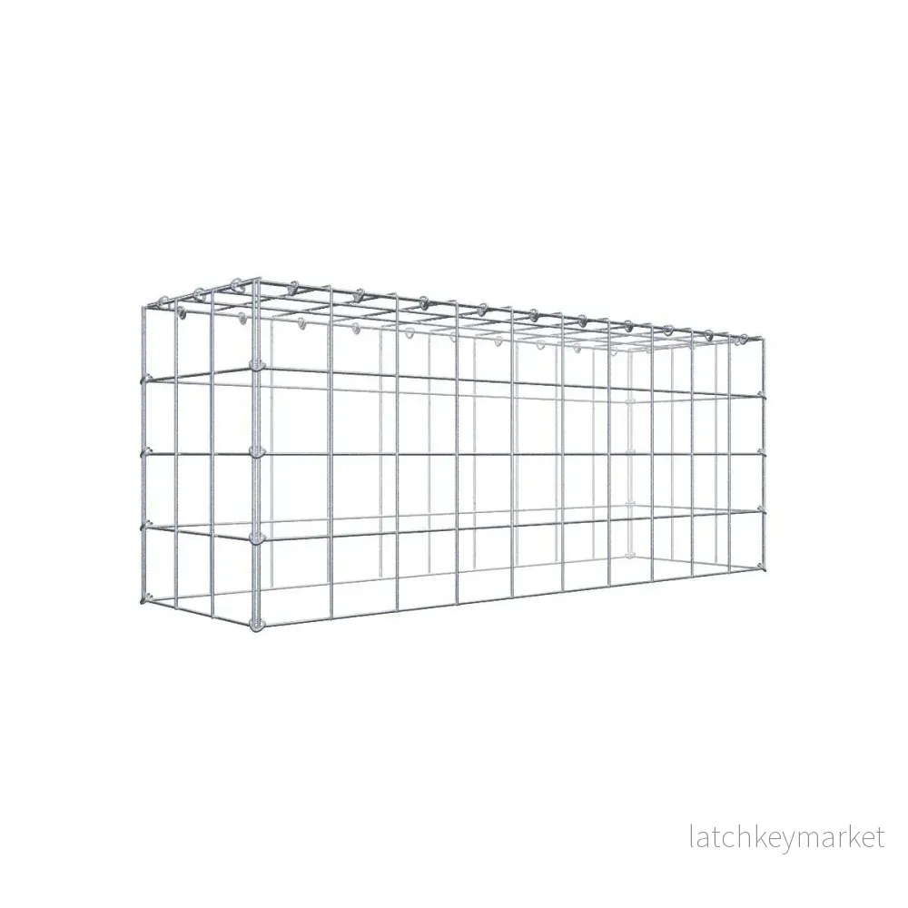 Typ 3 påbyggnadsgabion 100 cm x 40 cm x 30 cm (L x H x D), maskstorlek 10 cm x 10 cm, C-ring Typ 3 påbyggnadsgabion 100 cm x 40 cm x 30 cm (L x H x D), maskstorlek 10 cm x 10 cm, C-ring