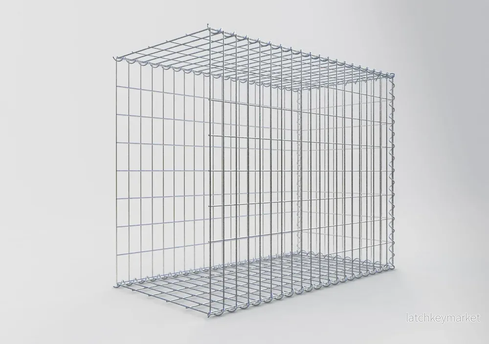 Extra gabion typ 2 100 cm x 80 cm x 50 cm (L x H x D), maskstorlek 5 cm x 10 cm, spiral - Bild 2