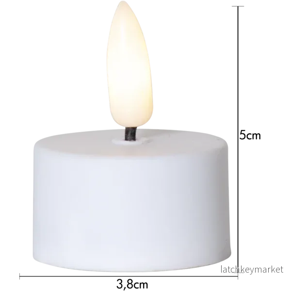 Batteridrivet LED Värmeljus 2-pack Flamme 3,8x5 cm - Bild 3