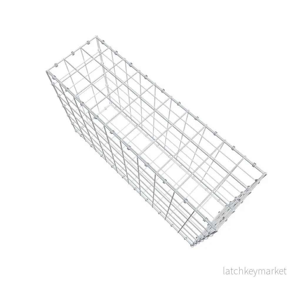 Gabion 100 cm x 60 cm x 30 cm (L x H x D), maskstorlek 10 x 10 cm, spiralring - Bild 3