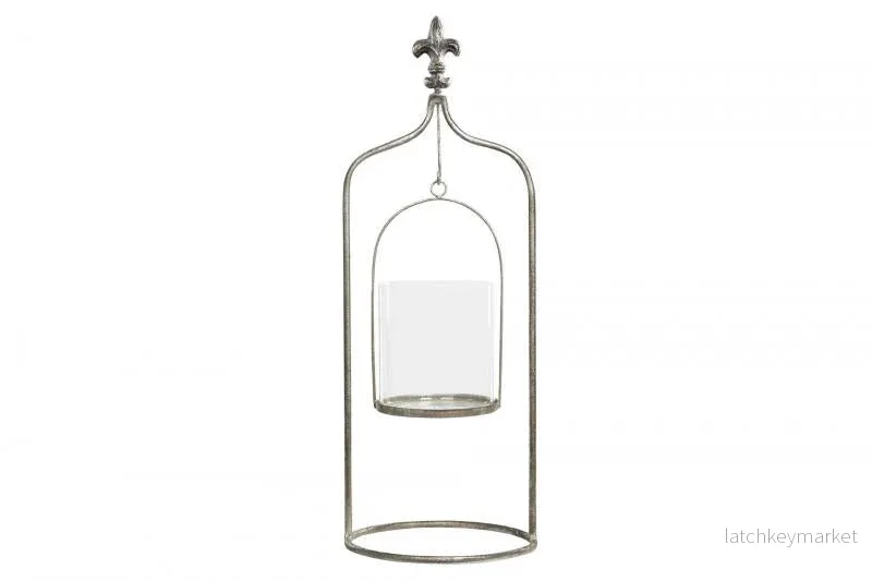 Ljuslykta Vas Stativ Silver 20x50cm REA Ljuslykta Vas Stativ Silver 20x50cm REA