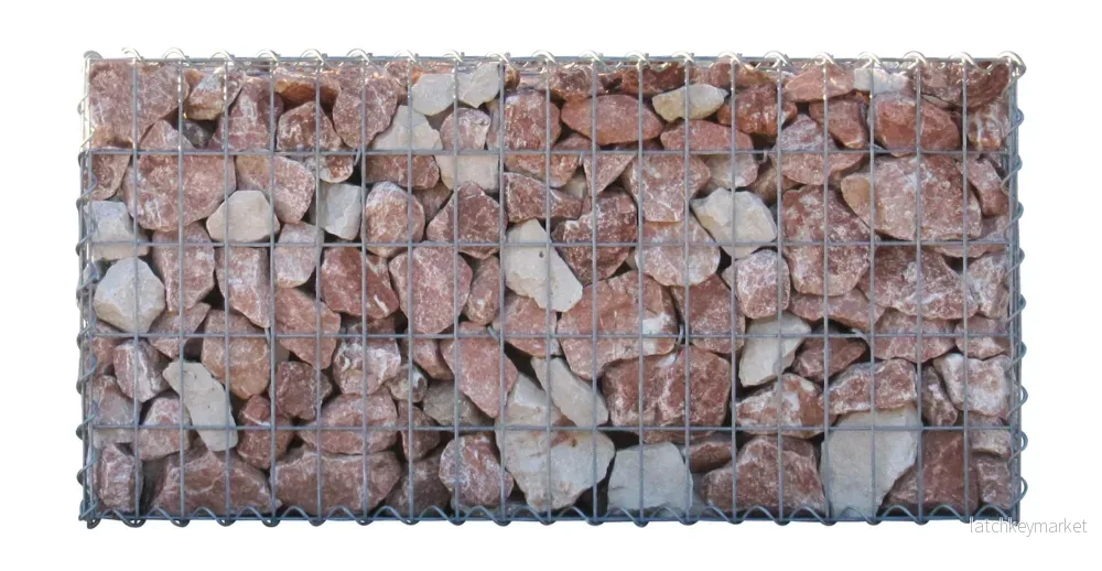 Gabion 30 cm x 30 cm x 30 cm (L x H x D), maskstorlek 5 cm x 10 cm, spiral - Bild 2