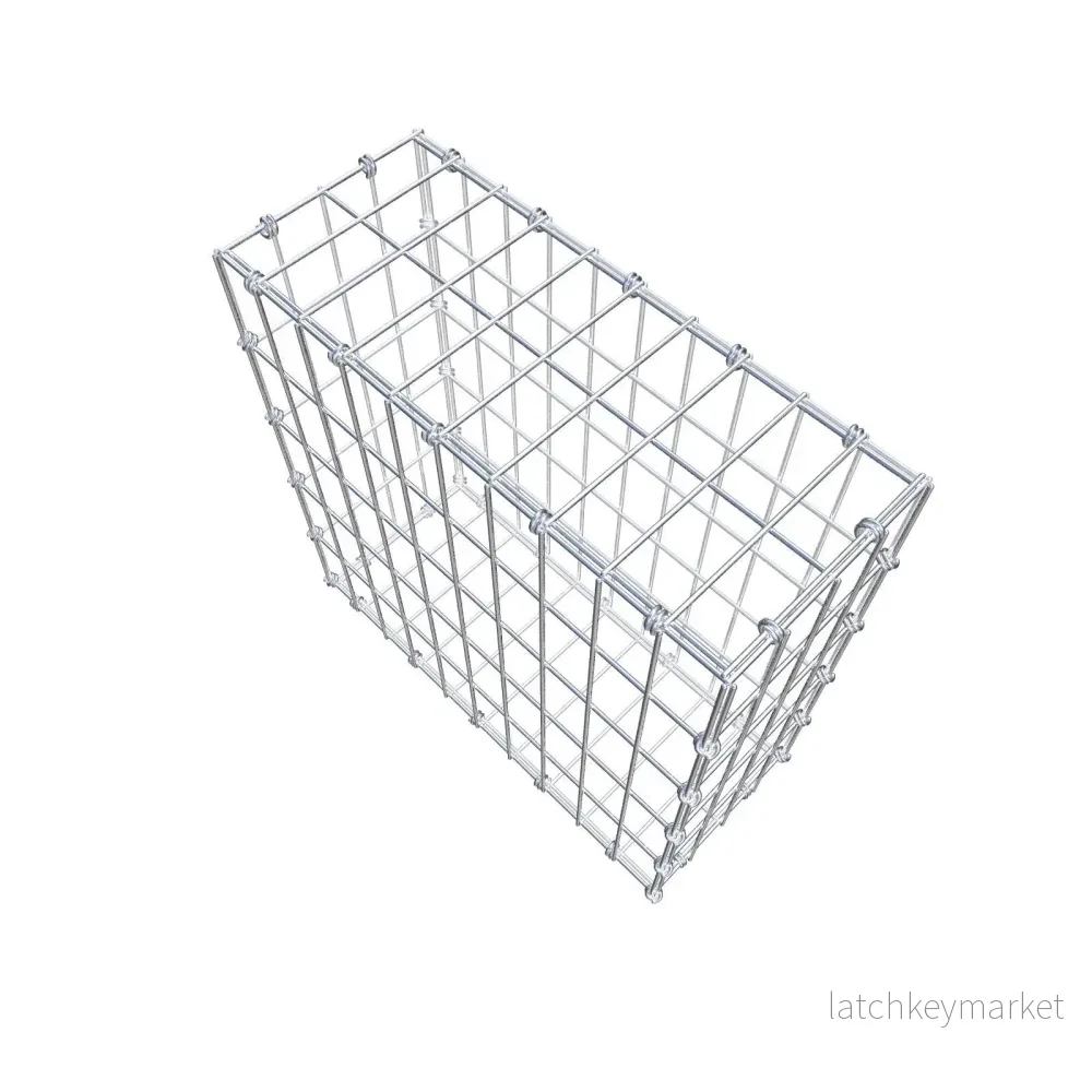 Gabion 50 cm x 50 cm x 20 cm (L x H x D), maskstorlek 5 x 10 cm, spiralring - Bild 3
