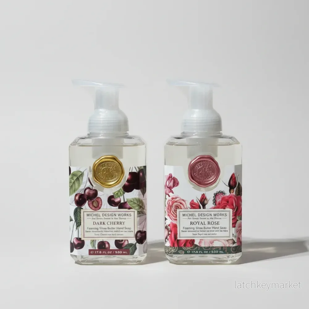 Skumtvål Dark Cherry & Royal Rose – MICHEL DESIGN WORKS (2-pack) Skumtvål Dark Cherry & Royal Rose – MICHEL DESIGN WORKS (2-pack)
