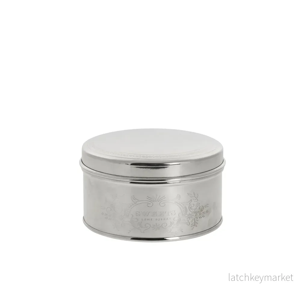 Cosia burk 13x13 cm. Silver