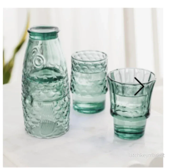 Fish Stacking Glass - Set of 4 250ml (Green) - Bild 3