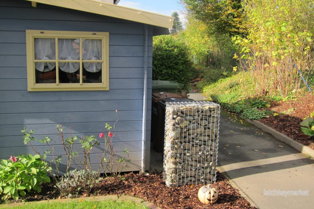 Gabion 100 cm x 60 cm x 30 cm (L x H x D), maskstorlek 5 cm x 5 cm, spiral - Bild 2