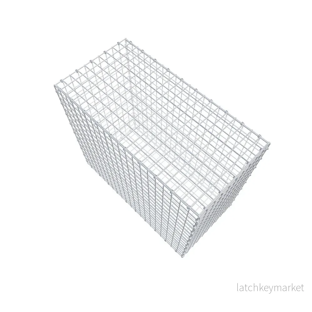 Gabion 100 cm x 90 cm x 50 cm (L x H x D), maskstorlek 5 x 5 cm, spiralring - Bild 3