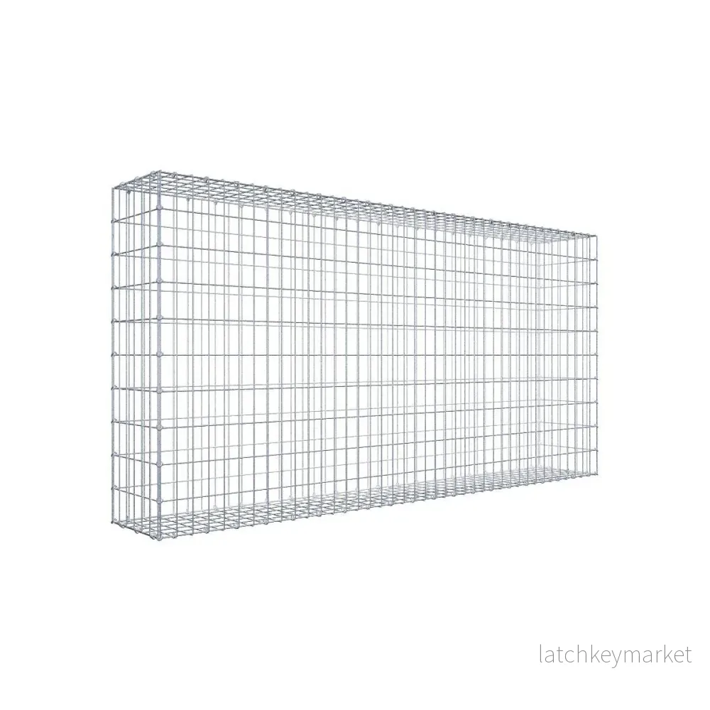 Gabion 200 cm x 100 cm x 30 cm (L x H x D), maskstorlek 5 cm x 10 cm, C-ring Gabion 200 cm x 100 cm x 30 cm (L x H x D), maskstorlek 5 cm x 10 cm, C-ring
