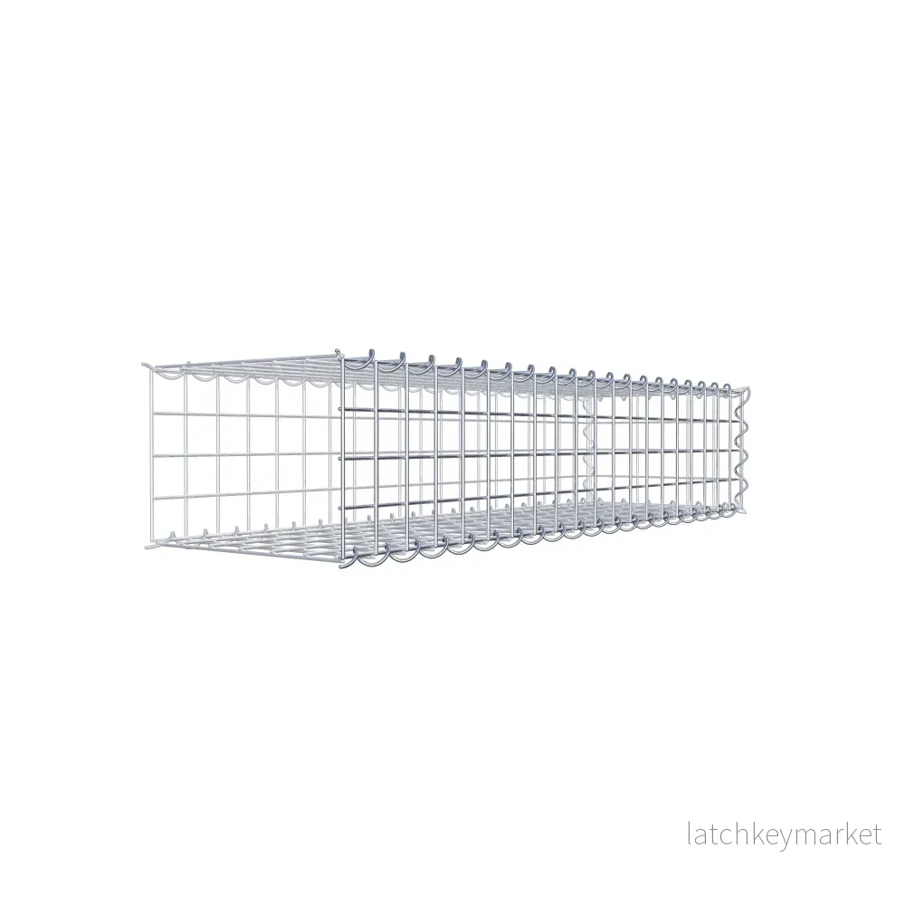 Extra gabion typ 2 100 cm x 20 cm x 30 cm (L x H x D), maskstorlek 5 cm x 5 cm, spiral - Bild 3