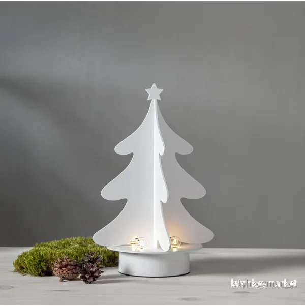 Adventsljusstake Julgran Vit 31 cm Adventsljusstake Julgran Vit 31 cm