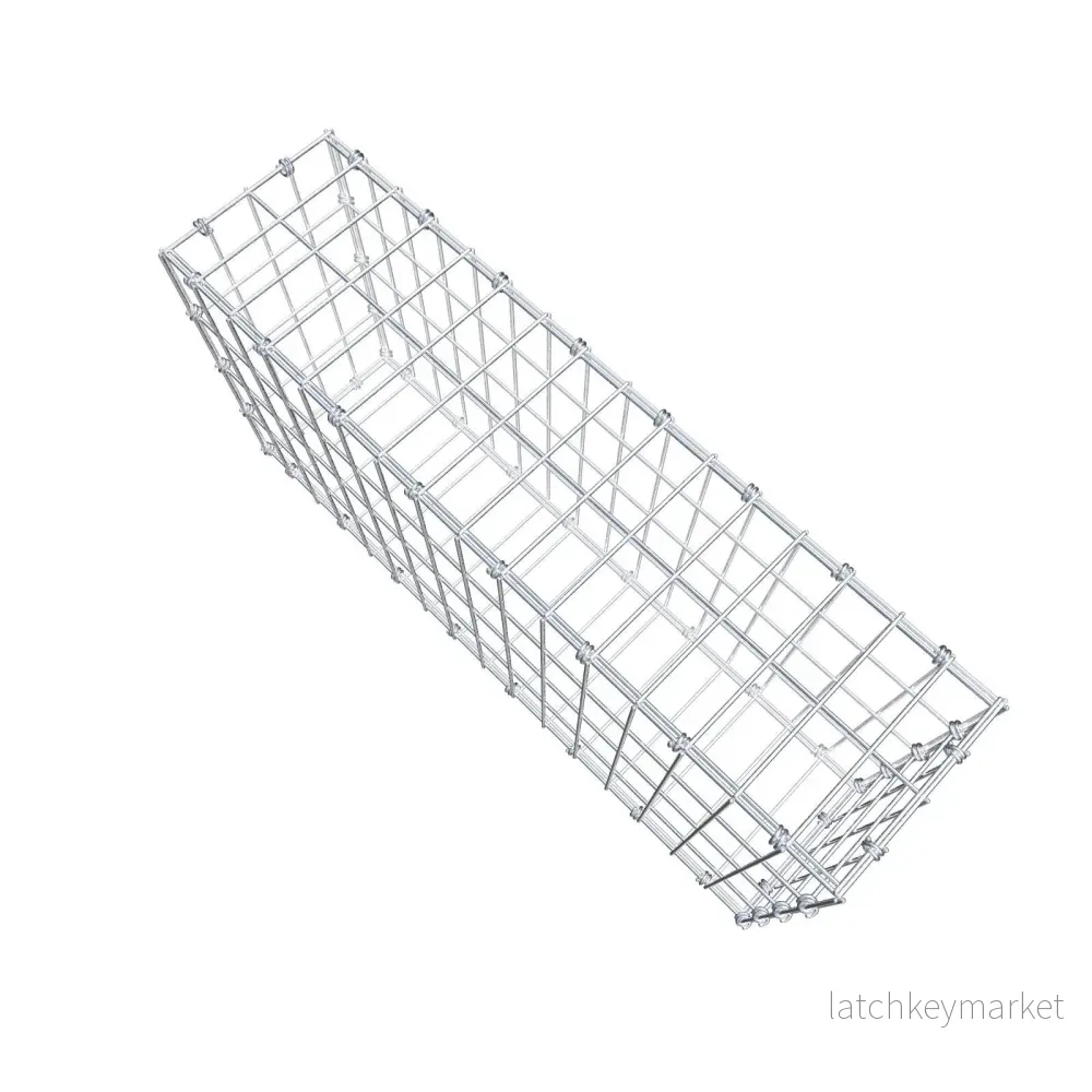 Gabion 80 cm x 40 cm x 20 cm (L x H x D), maskstorlek 5 x 10 cm, spiralring - Bild 3