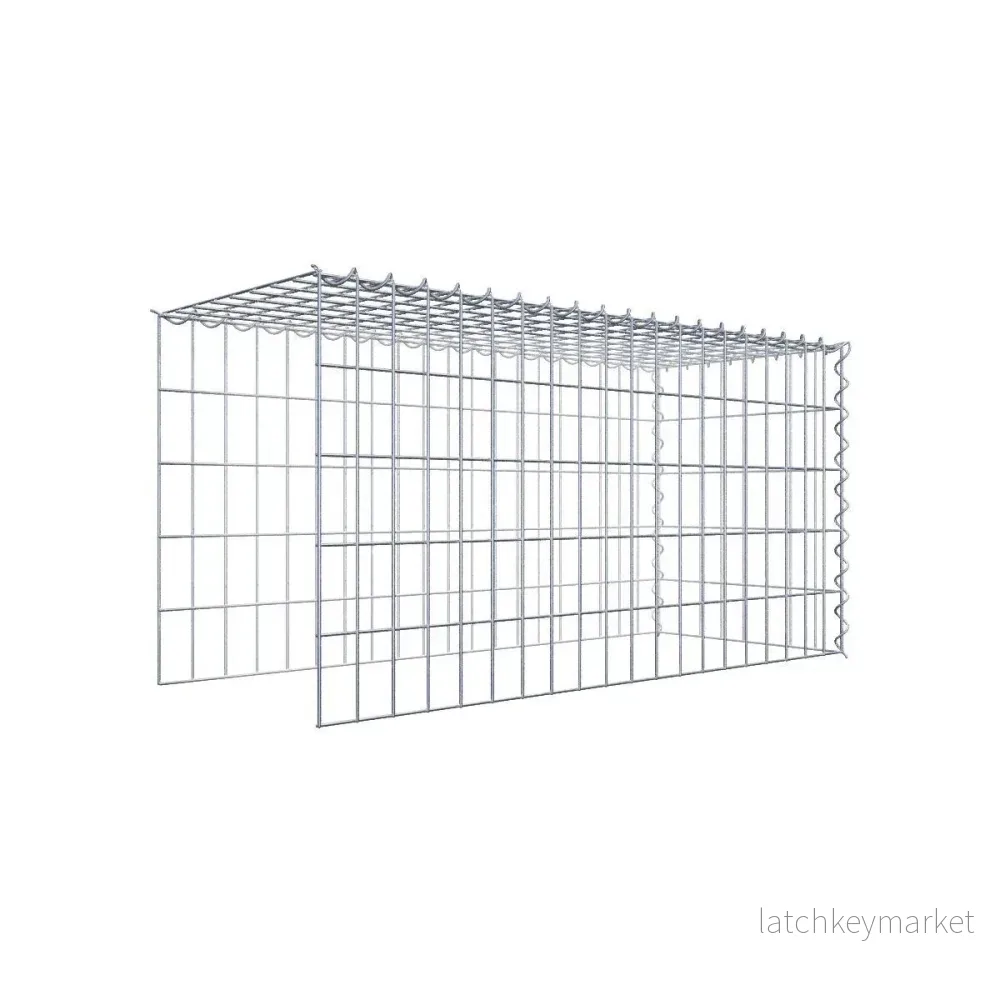 Extra gabion typ 4 100 cm x 50 cm x 40 cm (L x H x D), maskstorlek 5 cm x 10 cm, spiral Extra gabion typ 4 100 cm x 50 cm x 40 cm (L x H x D), maskstorlek 5 cm x 10 cm, spiral