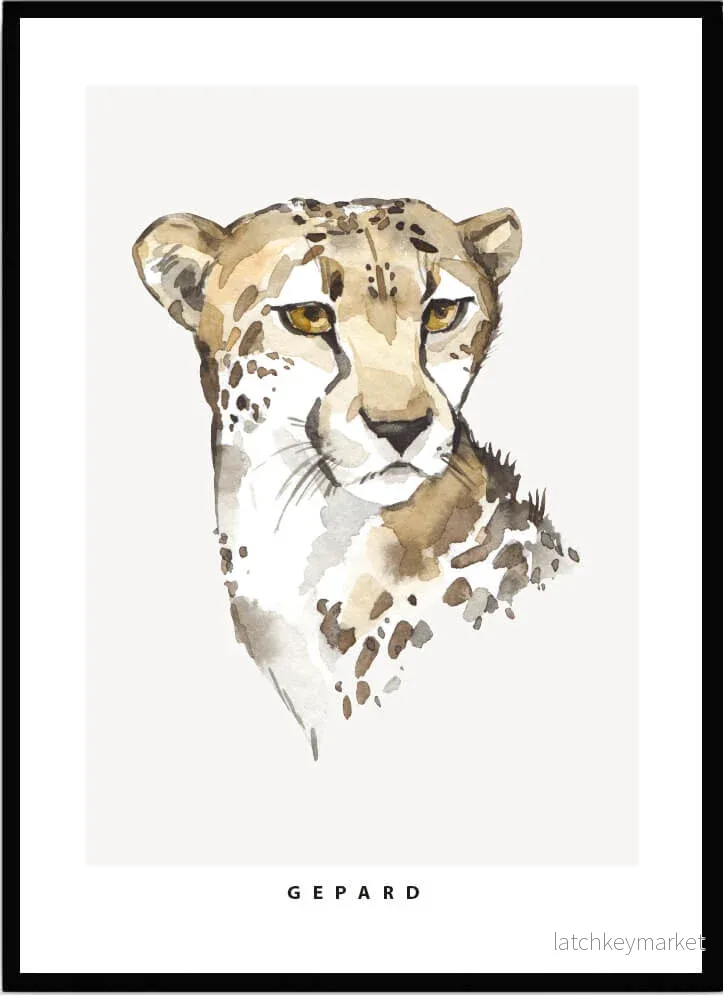 Barntavla - Gepard