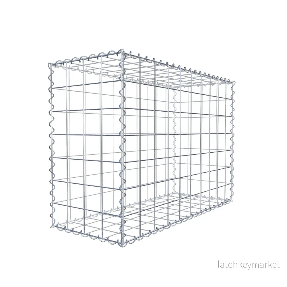 Gabion 100 cm x 70 cm x 40 cm (L x H x D), maskstorlek 10 cm x 10 cm, spiral - Bild 3