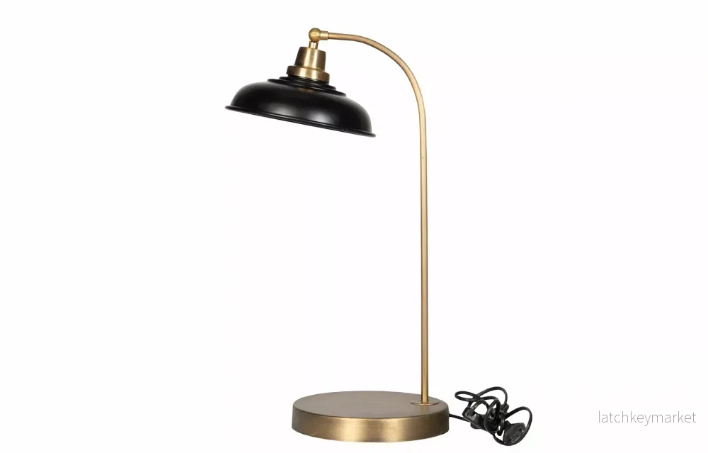 Bordslampa Noa Emalj Svart 30x52cm HH Bordslampa Noa Emalj Svart 30x52cm HH
