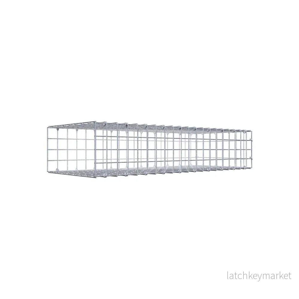 Typ 2 påbyggnadsgabion 100 cm x 20 cm x 40 cm (L x H x D), maskstorlek 5 cm x 5 cm, C-ring Typ 2 påbyggnadsgabion 100 cm x 20 cm x 40 cm (L x H x D), maskstorlek 5 cm x 5 cm, C-ring