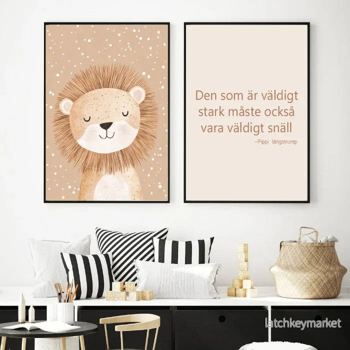 Barntavla smiling lion - Bild 2