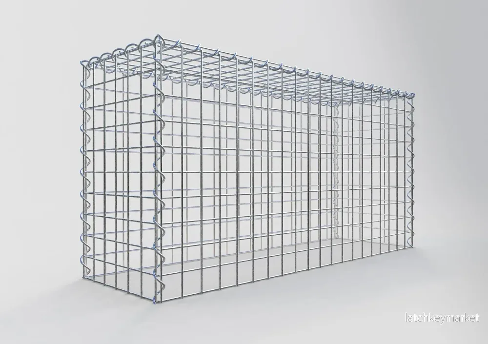 Påväxt gabion typ 3 100 cm x 50 cm x 30 cm (L x H x D), maskstorlek 5 cm x 5 cm, spiral - Bild 2