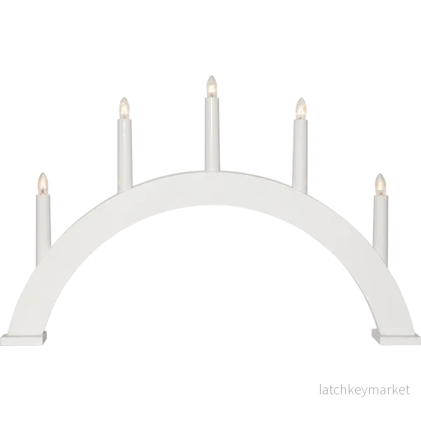 Adventsljusstake ALBO 51,5x6x33 cm Vit - Bild 2