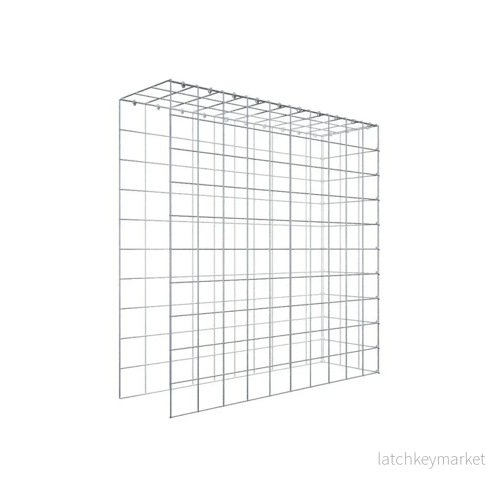 Extra gabion typ 4 100 cm x 100 cm x 30 cm (L x H x D), maskstorlek 10 cm x 10 cm, C-ring