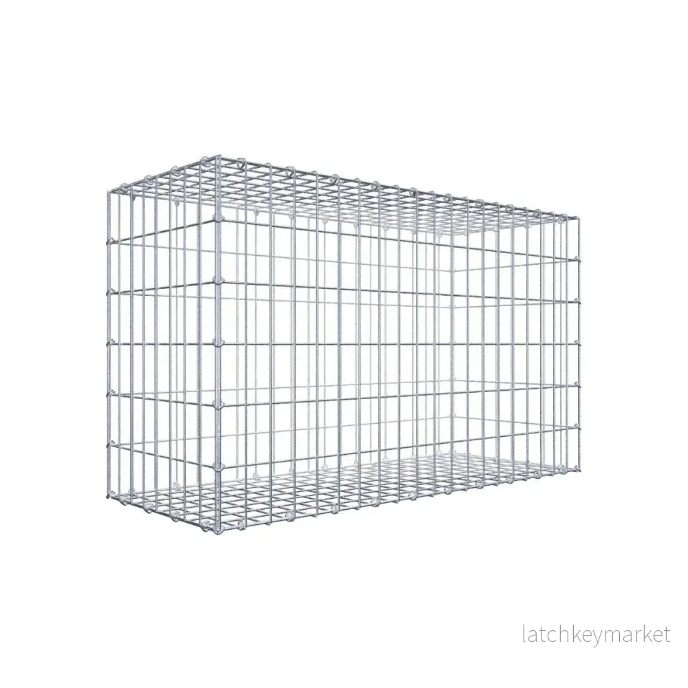 Gabion 100 cm x 60 cm x 40 cm (L x H x D), maskstorlek 5 cm x 10 cm, C-ring Gabion 100 cm x 60 cm x 40 cm (L x H x D), maskstorlek 5 cm x 10 cm, C-ring